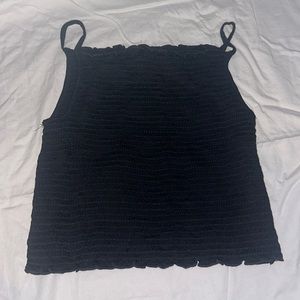 black caution to the wind crop top